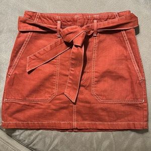 Top Shop rust mini skirt